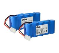 vhbw 2x Batterie remplacement pour Bosch 8781105908, 710055, 8787335119 pour motorisation de porte ou portail (2000mAh, 6V, NiMH)