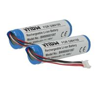 vhbw 2x Batterie remplacement pour Datalogic 128000894, BT-8, RBP-4000 pour scanner de code-barre POS (3000mAh, 3,7V, Li-ion)