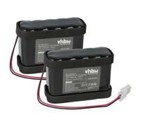 vhbw 2x Batterie remplacement pour Ditec Entrematic DAS901BAT1 pour motorisation de porte ou portail (1500mAh, 12V, NiMH)