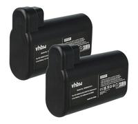 vhbw 2X Batterie Remplacement pour Electrolux OSBP72LI25, 405537959/0, 4060001007 pour aspirateur Noir (3400mAh, 7,2V, Li-ION)