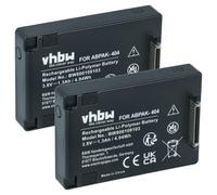 vhbw 2x Batterie remplacement pour GoPro ABPAK-404, BacPac 3661-093 pour caméra vidéo caméscope (1240mAh, 3,8V, Li-polymère)