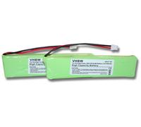 vhbw 2x Batterie remplacement pour Grundig 2SN-3/5F60H-H-JZ1 pour téléphone fixe sans fil (500mAh, 2,4V, NiMH)
