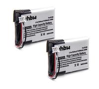 vhbw 2X Batterie Remplacement pour Grundig SL-422943 pour téléphone Fixe sans Fil (500mAh, 3,7V, Li-polymère)