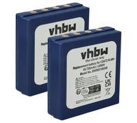 vhbw 2X Batterie Remplacement pour HBC BA222060 | BA222061, BA203060, FBFUB03, AF-FUB03M, KH68302500 pour radio talkie-walkie (700mAh, 6V, NiMH)