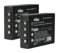 vhbw 2x Batterie remplacement pour HBC PM237745002 pour opérateur télécommande industrielle (2300mAh, 6V, NiMH)