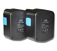 vhbw 2x Batterie remplacement pour Hitachi EB 14H, EB 14S, EB 1430X, EB 14B, EB 1430R pour outil électrique (2100 mAh, NiMH, 14,4 V)