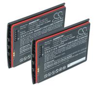 vhbw 2x Batterie remplacement pour Honeywell 318-055-067, CT50-BTSC pour ordinateur handheld (4000mAh, 3,8V, Li-ion)