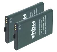 vhbw 2x Batterie remplacement pour Hytera BL2009 pour radio talkie-walkie (2000mAh, 3,7V, Li-ion)
