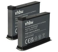 vhbw 2x Batterie remplacement pour Insta360 CINOSBT, CINOSBT/A pour caméra de sport, appareil photo (1700mAh, 3,85V, Li-ion)