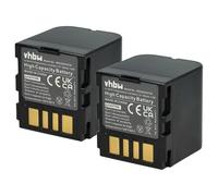vhbw 2X Batterie Remplacement pour JVC BN-VF714, BN-VF707, BN-VF707U, BN-VF733, BN-VF714U pour caméra vidéo caméscope (1200mAh, 7,2V, Li-ION)