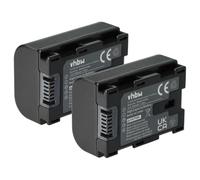 vhbw 2X Batterie Remplacement pour JVC BN-VG108, BN-VG107US, BN-VG108E pour caméra vidéo caméscope (800mAh, 3,6V, Li-ION) avec Puce d'information