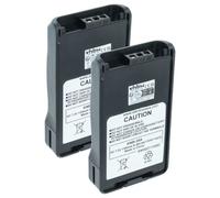vhbw 2x Batterie remplacement pour Kenwood KNB-24L, KNB-24LX, KNB-25A, KNB-24, KNB-24Li, KNB-25 pour radio talkie-walkie (1300mAh, 7,2V, NiMH)