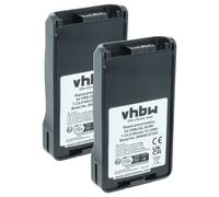 vhbw 2x Batterie remplacement pour Kenwood KNB-40C, KNB-40LC, KNB-35Li, KNB-40, KNB-55, KNB-40LCV pour radio talkie-walkie (2100mAh, 7,2V, NiMH)