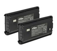 vhbw 2x Batterie remplacement pour Kenwood KNB-45, KNB-45L, KNB-45Li pour radio talkie-walkie (2000mAh, 7,4V, Li-ion)