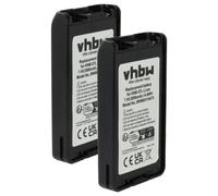 vhbw 2X Batterie Remplacement pour Kenwood KNB-57, KNB-57Li, KNB-68LC, KNB-57L pour Radio Talkie-walkie (2000mAh, 7,4V, Li-ION)