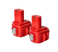 vhbw 2X Batterie Remplacement pour Makita 1220, 1222, 1233, 1234, 1235, 1235F, 1250, 192536-4, 192597-4 pour Outil électrique (1500mAh NiMH 12V)