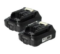 vhbw 2x Batterie remplacement pour Makita 197396-9, 197402-0, 197406-2, 632F39-7, 197390-1, 197402, 197394-3 pour outil électrique (2500 mAh, Li-ion, 12 V)