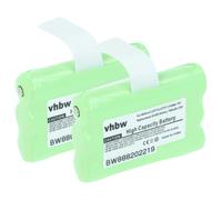 vhbw 2x Batterie remplacement pour Midland AVP14, BATT3R pour radio talkie-walkie (700mAh, 3,6V, NiMH)