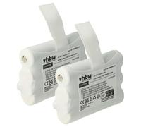 vhbw 2X Batterie Remplacement pour Midland PB-X6 pour Radio Talkie-walkie (700mAh, 3,6V, NiMH)