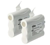 vhbw 2X Batterie Remplacement pour Midland PB-X7 pour Radio Talkie-walkie (1000mAh, 3,6V, NiMH)