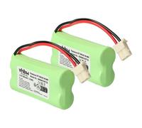 vhbw 2X Batterie Remplacement pour Motorola BT283342, BT183342 pour téléphone Fixe sans Fil (800mAh, 2,4V, NiMH)