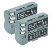 vhbw 2X Batterie Remplacement pour Nikon EN-EL3a, EN-EL3e, en-EL3 pour Appareil Photo (2000mAh, 7,2V, Li-ION), Puce d'information