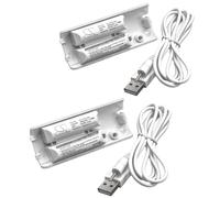 vhbw 2x Batterie remplacement pour Nintendo NC-WR01BA pour manette de jeu Gamepad (400mAh, 2,4V, NiMH)