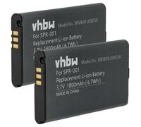Vhbw 2x Batterie Remplacement Pour Nintendo Spr-001, Spr-003, Spr-A-Bpaa-Co Pour Console De Jeux (1800mah, 3,7v, Li-Ion)