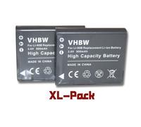 vhbw 2x Batterie remplacement pour Olympus Li-92B, Li-90B pour appareil photo (900mAh, 3,6V, Li-ion)