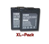 vhbw 2x Batterie remplacement pour Panasonic CGR-S001, CGA-S001, CGA-S001E, DMW-BCA7 pour appareil photo (500mAh, 3,6V, Li-ion)