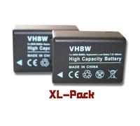 vhbw 2x Batterie remplacement pour Panasonic DMC-BMB9, DMW-BMB9E pour appareil photo (800mAh, 7,2V, Li-ion), puce d'information
