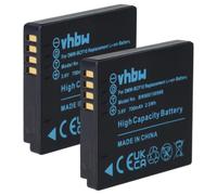 vhbw 2x Batterie remplacement pour Panasonic DMW-BCF10E, DMW-BCF10 pour appareil photo (1000mAh, 3,6V, Li-ion)