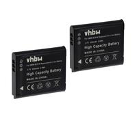 vhbw 2x Batterie remplacement pour Panasonic DMW-BCN10, DMW-BCN10E, DMW-BCN10PP pour appareil photo (650mAh, 3,7V, Li-ion)