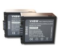 vhbw 2x Batterie remplacement pour Panasonic DMW-BLB13E, DMW-BLB13 pour appareil photo (1000mAh, 7,2V, Li-ion)