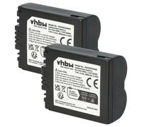 vhbw 2x Batterie remplacement pour Panasonic DMW-BMA7, CGR-S006E, CGR-S006, CGA-S006E, CGA-S006 pour appareil photo (600mAh, 7,2V, Li-ion)