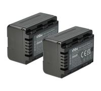vhbw 2x Batterie remplacement pour Panasonic VW-VBK180, VW-VBK180-K pour caméra vidéo caméscope (1600mAh, 3,6V, Li-ion) avec puce d'information