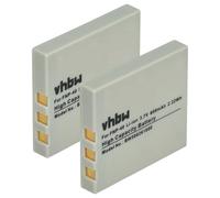 vhbw 2X Batterie Remplacement pour Pentax D-Li8 | D-Li95 pour appareil photo (500mAh, 3,6V, Li-ion)