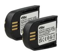 vhbw 2X Batterie Remplacement pour Plantronics 204755-01, 82742-01, 84598-01 pour Casque Audio, écouteurs sans Fil (140mAh, 3,7V, Li-polymère)