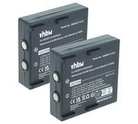 vhbw 2X Batterie Remplacement pour Potain 68300520 pour opérateur télécommande Industrielle (600mAh, 9,6V, NiMH)