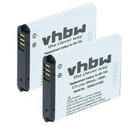 vhbw 2X Batterie Remplacement pour Samsung EA-BP70A, SLB-70A, BP70a, BP-70a pour Appareil Photo (500mAh, 3,6V, Li-ION)