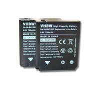 vhbw 2x Batterie remplacement pour Samsung IA-BH125C pour appareil photo (750mAh, 3,6V, Li-ion)