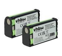 vhbw 2X Batterie Remplacement pour Sennheiser BA2015 | BA-2015 pour casque audio, écouteurs sans fil (1500mAh, 2,4V, NiMH)