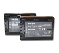 vhbw 2X Batterie Remplacement pour Sony NP-FH50, NP-FH100, NP-FH40 pour caméra vidéo caméscope (500mAh, 7,2V, Li-ION) avec Puce d'information
