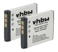 vhbw 2X Batterie Remplacement pour Sony NP-FT1 pour Appareil Photo (500mAh, 3,6V, Li-ION)