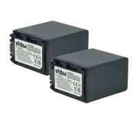 vhbw 2x Batterie remplacement pour Sony NP-FV60, NP-FV50, NP-FV70 pour caméra vidéo caméscope (2200mAh, 7,2V, Li-ion) avec puce d'information