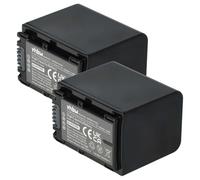 vhbw 2x Batterie remplacement pour Sony NP-FV40, NP-FV100, NP-FV30 pour caméra vidéo caméscope (1300mAh, 7,2V, Li-ion) avec puce d'information