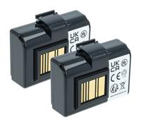 vhbw 2x Batterie remplacement pour Zebra AT16004, BTRY-MPP-34MA1-01 pour imprimante, scanner, imprimante d'étiquettes (3400mAh, 7,4V, Li-ion)