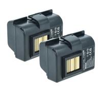vhbw 2x Batterie remplacement pour Zebra AT16004, BTRY-MPP-34MA1-01 pour imprimante, scanner, imprimante d'étiquettes (5200mAh, 7,4V, Li-ion)