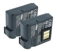 vhbw 2X Batterie Remplacement pour Zebra BTRY-MPP-68MA1-01, P1040687 pour imprimante, Scanner, imprimante d'étiquettes (4400mAh, 7,4V, Li-ION)