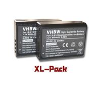vhbw 2x Batteries compatible avec Canon EOS 1100, 1200D, 1100D appareil photo, reflex numérique (800mAh, 7,2V, Li-ion) - Remplacement pour LP-E10